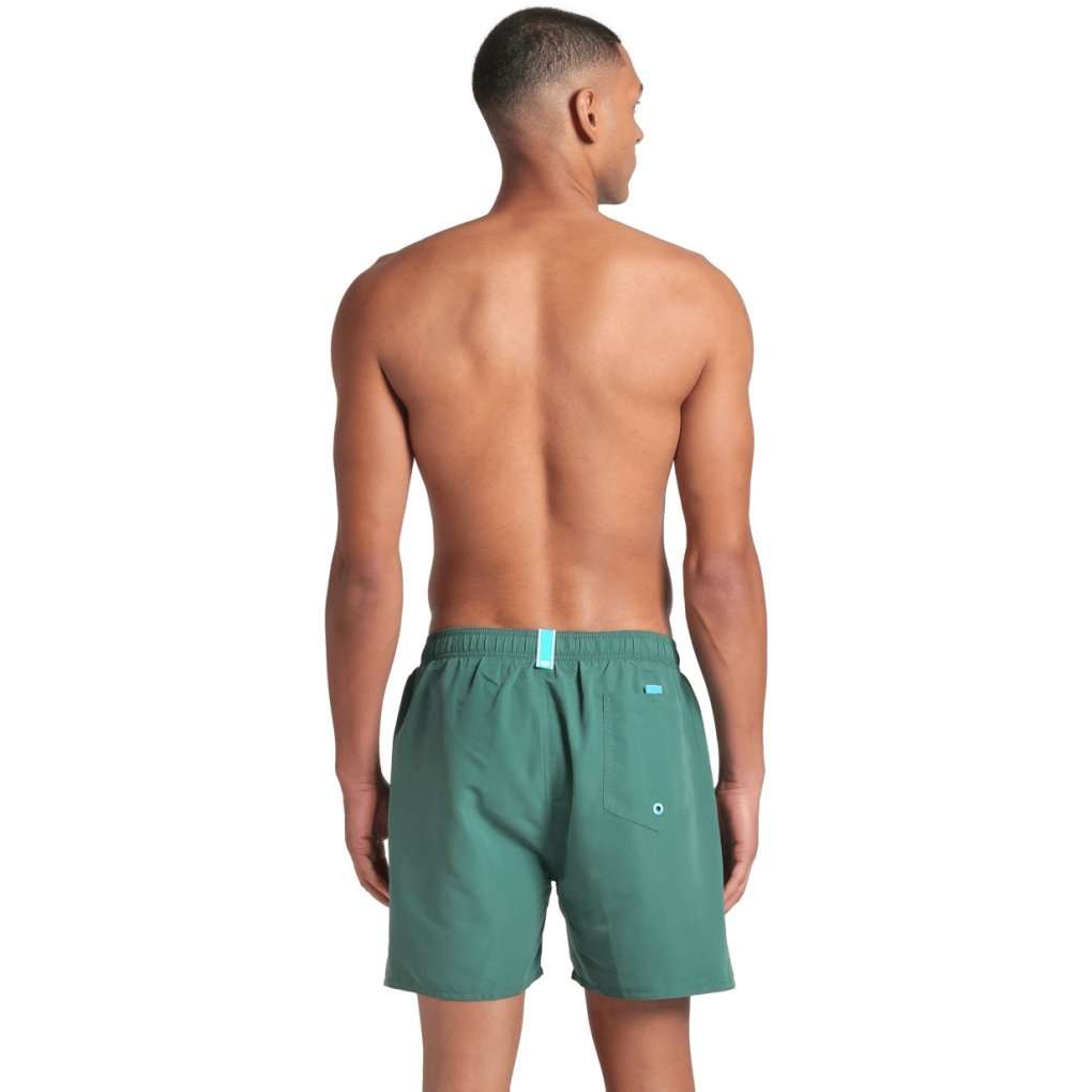 arena Fundamentals R Boxer Beach Shorts Men - Mangrove/Artic Lime