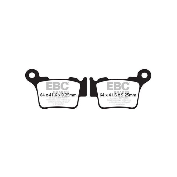 EBC Sinter Metal Sintered Rear Brake PadsRef: Fa368R / 17210599
