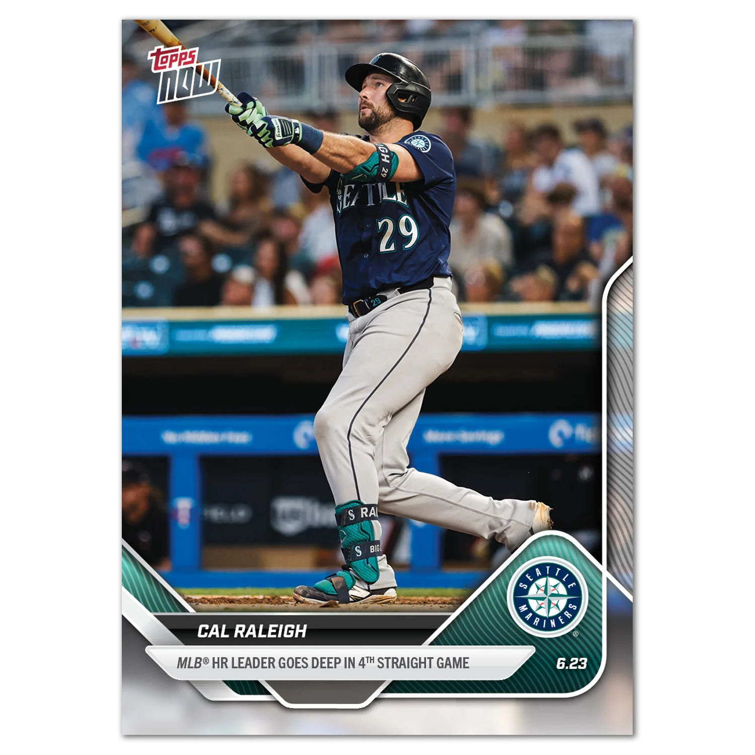 Cal Raleigh - 2025 MLB Topps NOW® - Card 341