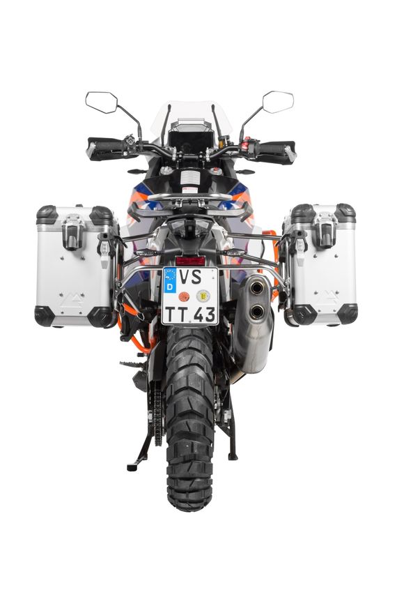Touratech suitcase Complete kit ZEGA Evo 31/38 - Gray support included - Gray anodizedRef: Trt01673A / 01-373-6831-0