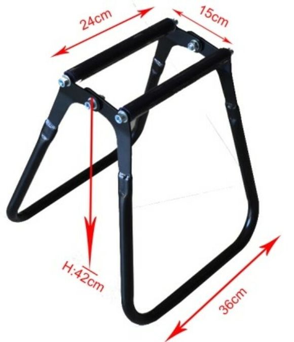 Motorcycle Bihr Randial Trial Foldable Black UniversalRef: BI00060A / 1060524