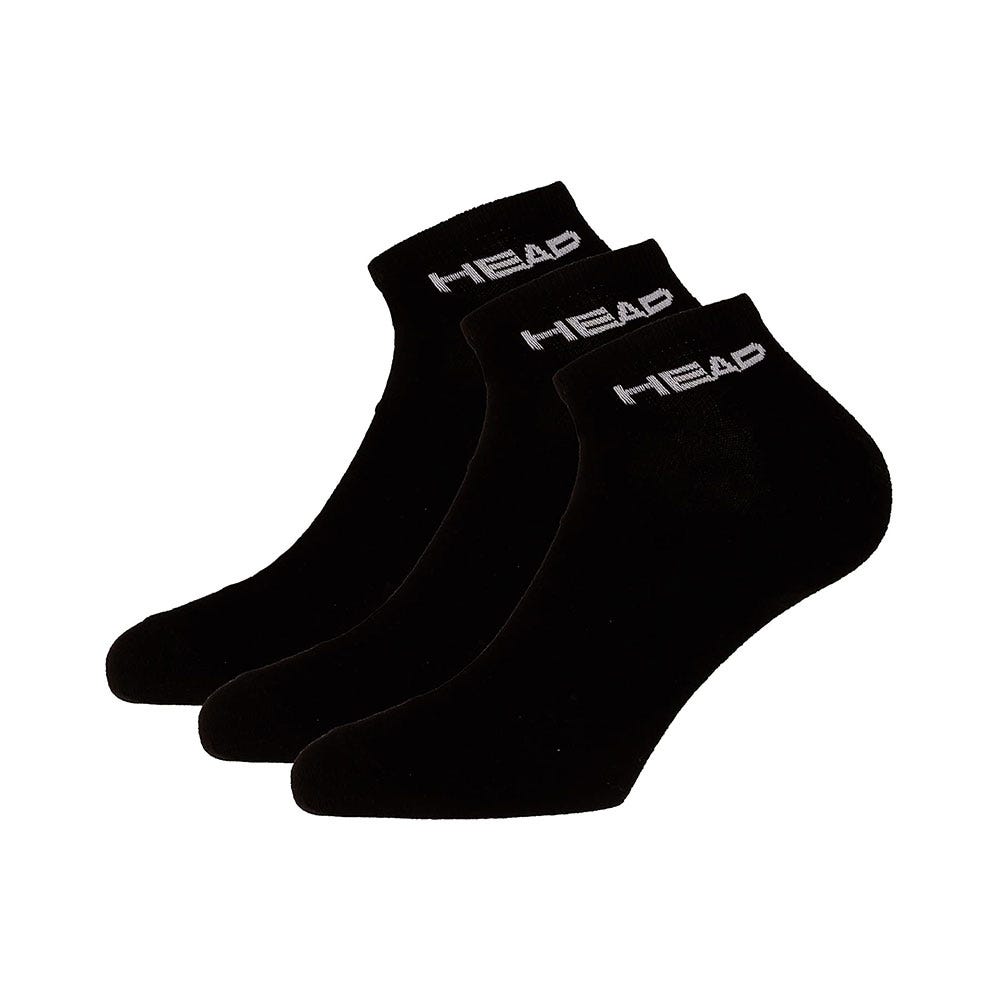 3P OF BLACK HEAD TENNIS SNEAKER SOCKS