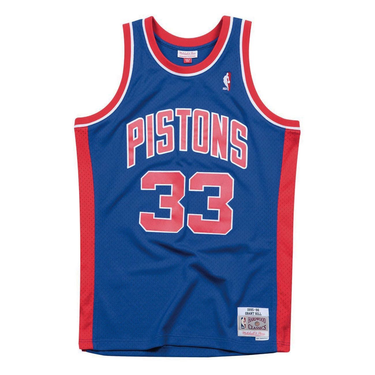 Grant Hill #33 Detroit Pistons 1995-96 Swingman NBA Jersey Blue