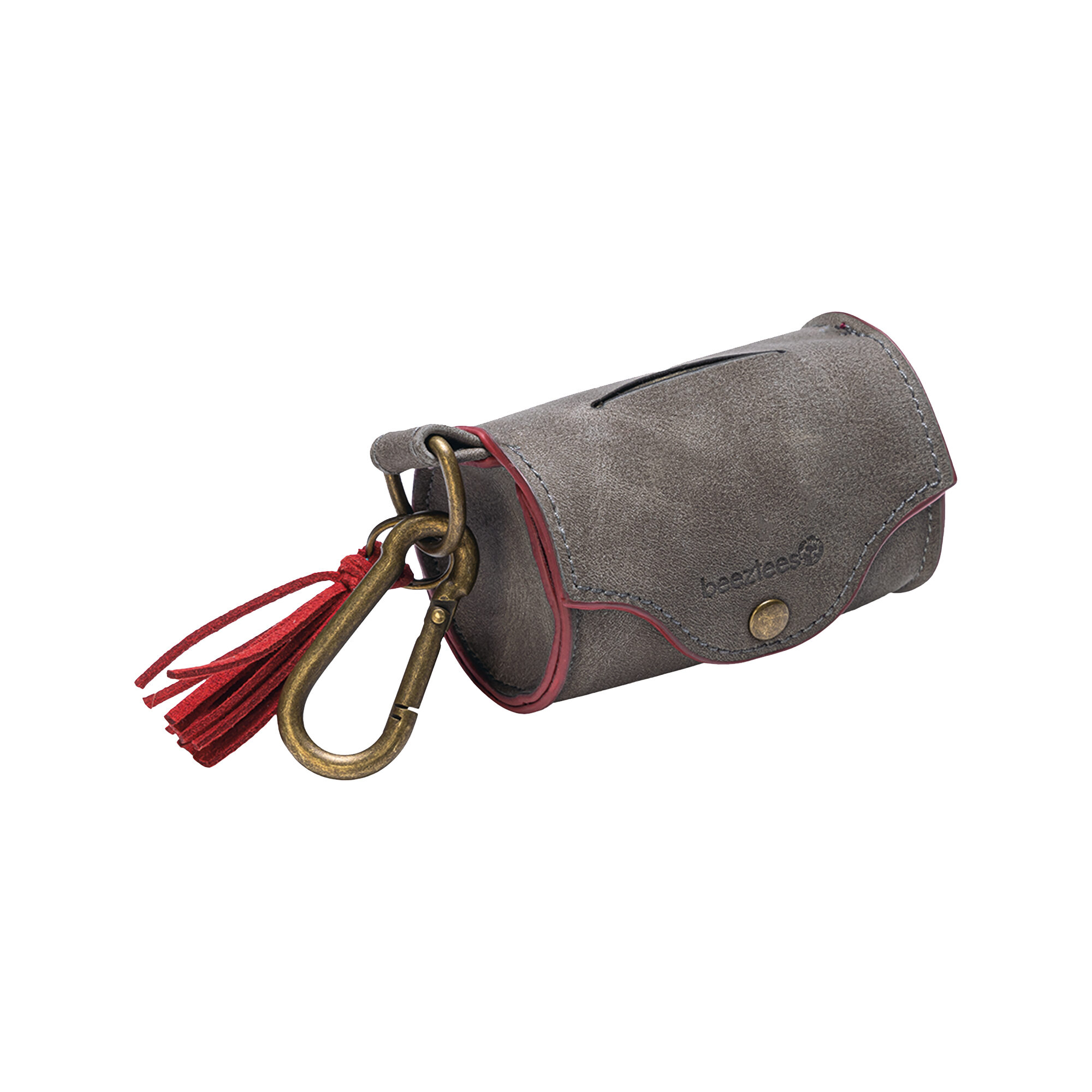 Beeztees Balacron Poop Bag Holder Synthetic Leather - 20 Bags - Brown