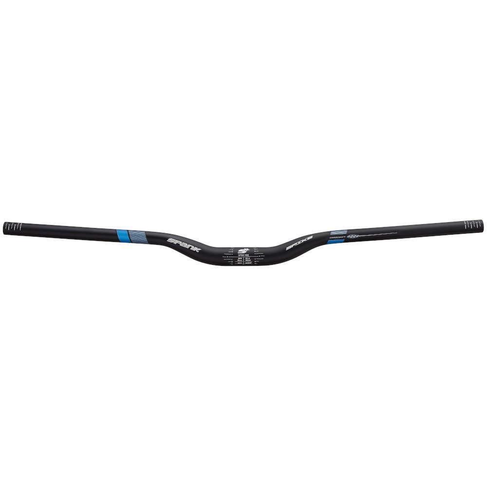 Spank Spike 800 VibroCore XGT MTB Handlebar - shotpeen black/blue