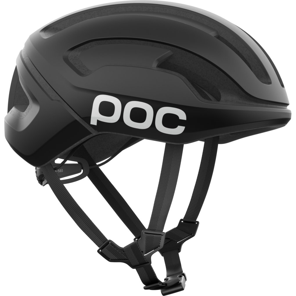 POC Omne Air MIPS Helmet - 8879 Uranium Black Matt/Hydrogen White with Logo