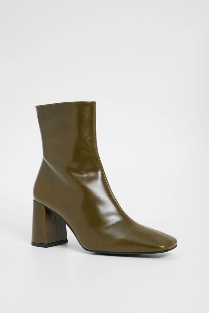 Block heel ankle boots - KHAKI GREEN