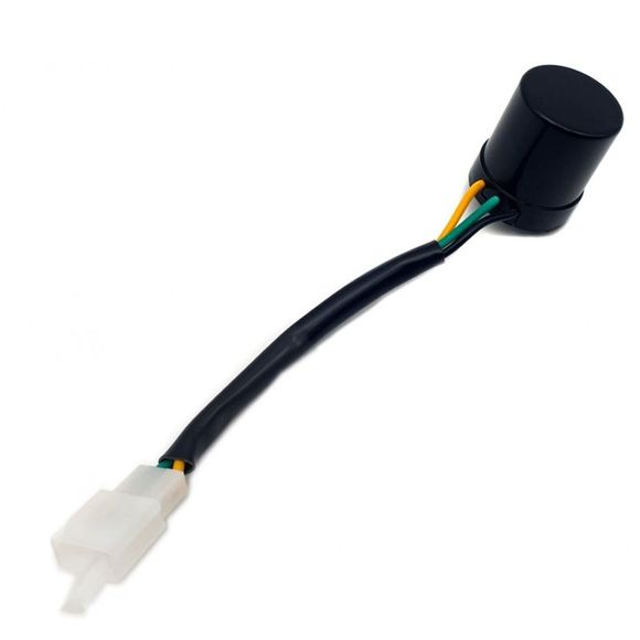 Centrale de clignotants Brazoline AUTO-REGULEE 3 Broches Ampoule et Led (HONDA, YAMAHA, SUZUKI, KAWASAKI, etc) Universel - NoirRef : BRZ0116 / 5106ADAT