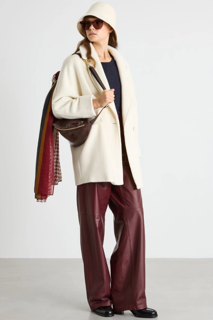 Short double-breasted jacket - WHITE