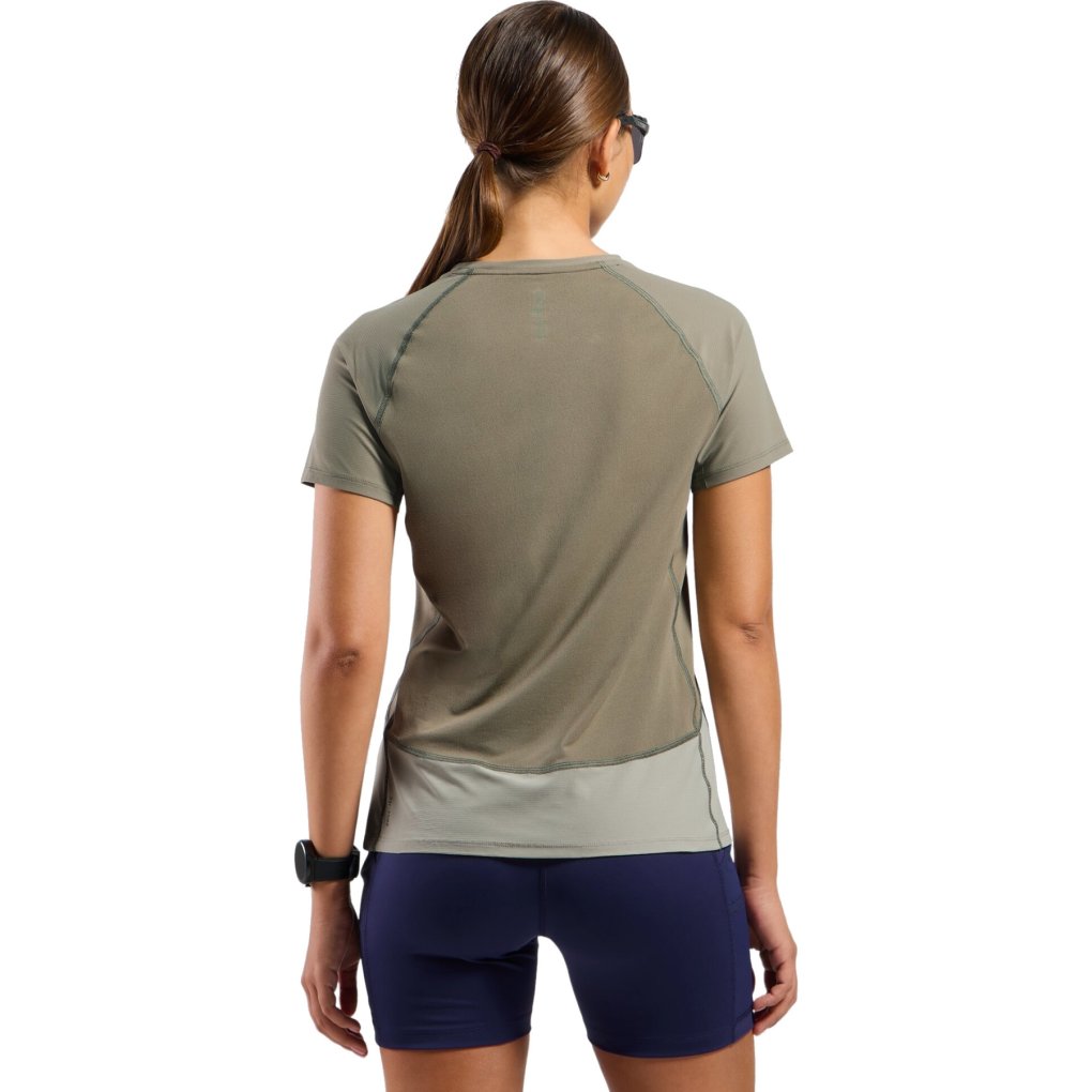 Odlo X-Alp Trail Running T-Shirt Women - agate gray - vetiver