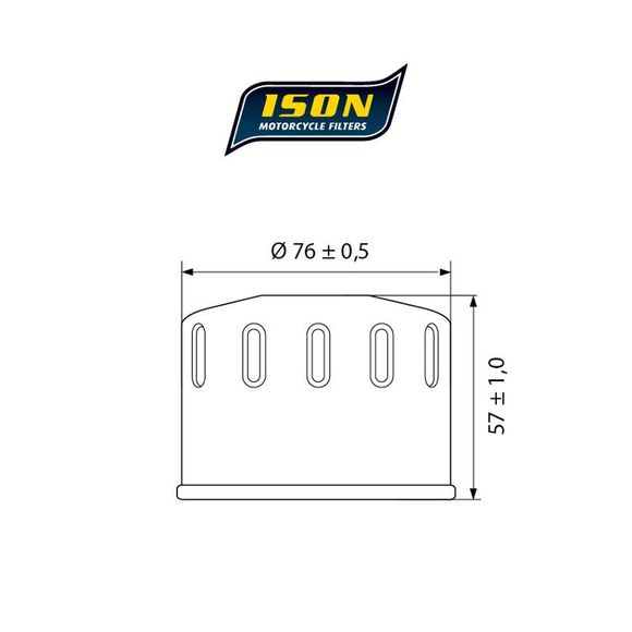Oil filter Ison 565 CANISTER Original TypeRef: ISON 565