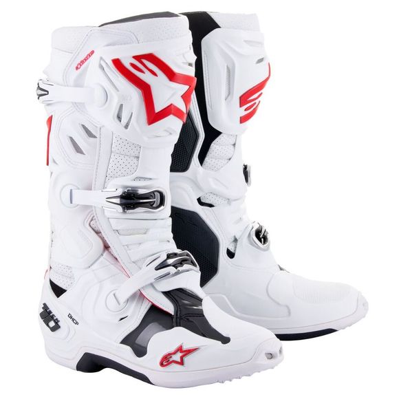 Bottes cross Alpinestars TECH 10 - SUPERVENTED 2025 - Blanc / RougeRef : AP12712
