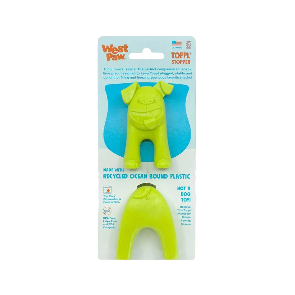 West Paw Toppl Stopper - Aqua Blue
