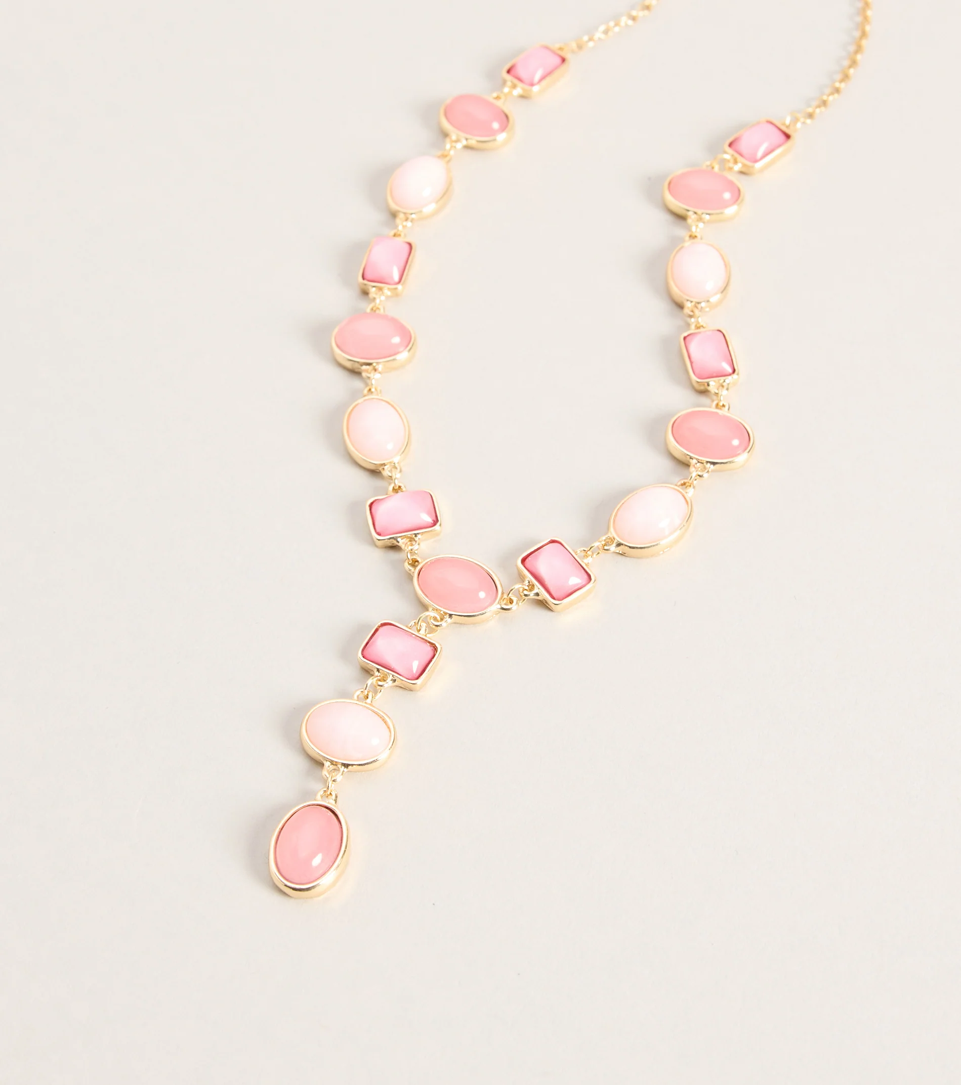 Sunset Mood Resin Stone Necklace