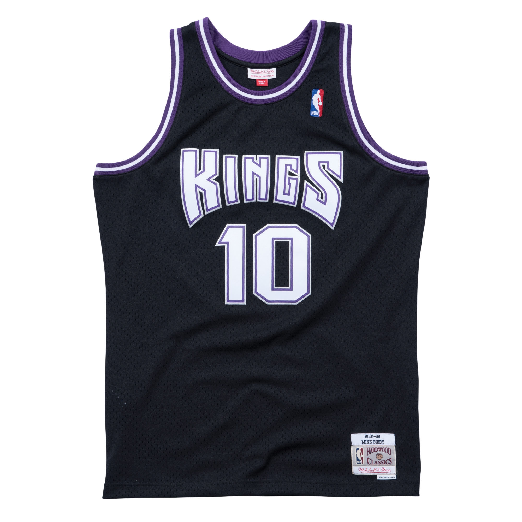Mike Bibby #10 Sacramento Kings 2001-02 Mitchell & Ness Swingman NBA Jersey Black