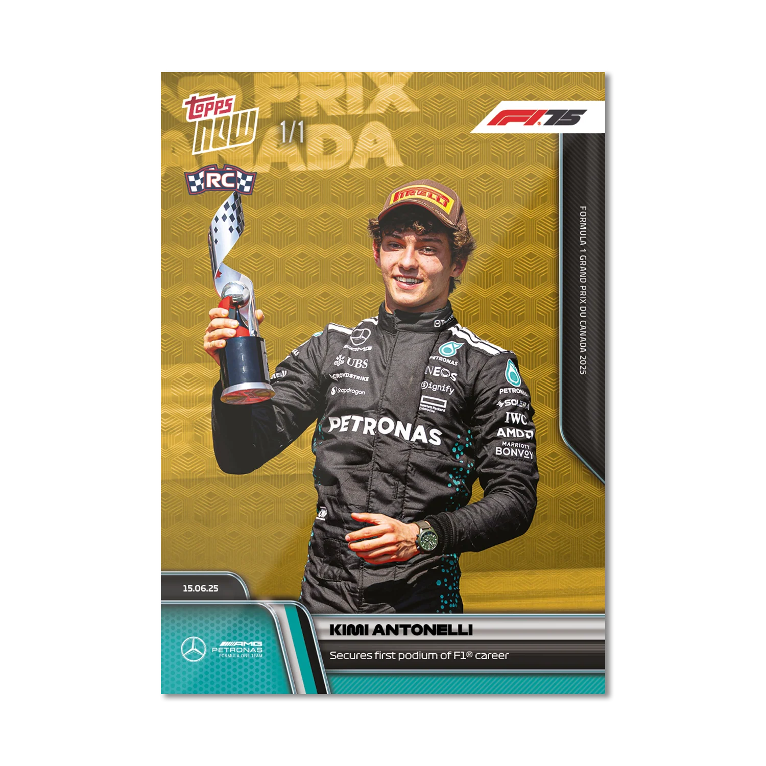 Kimi Antonelli - 2025 Formula 1® Topps NOW® - Card 45