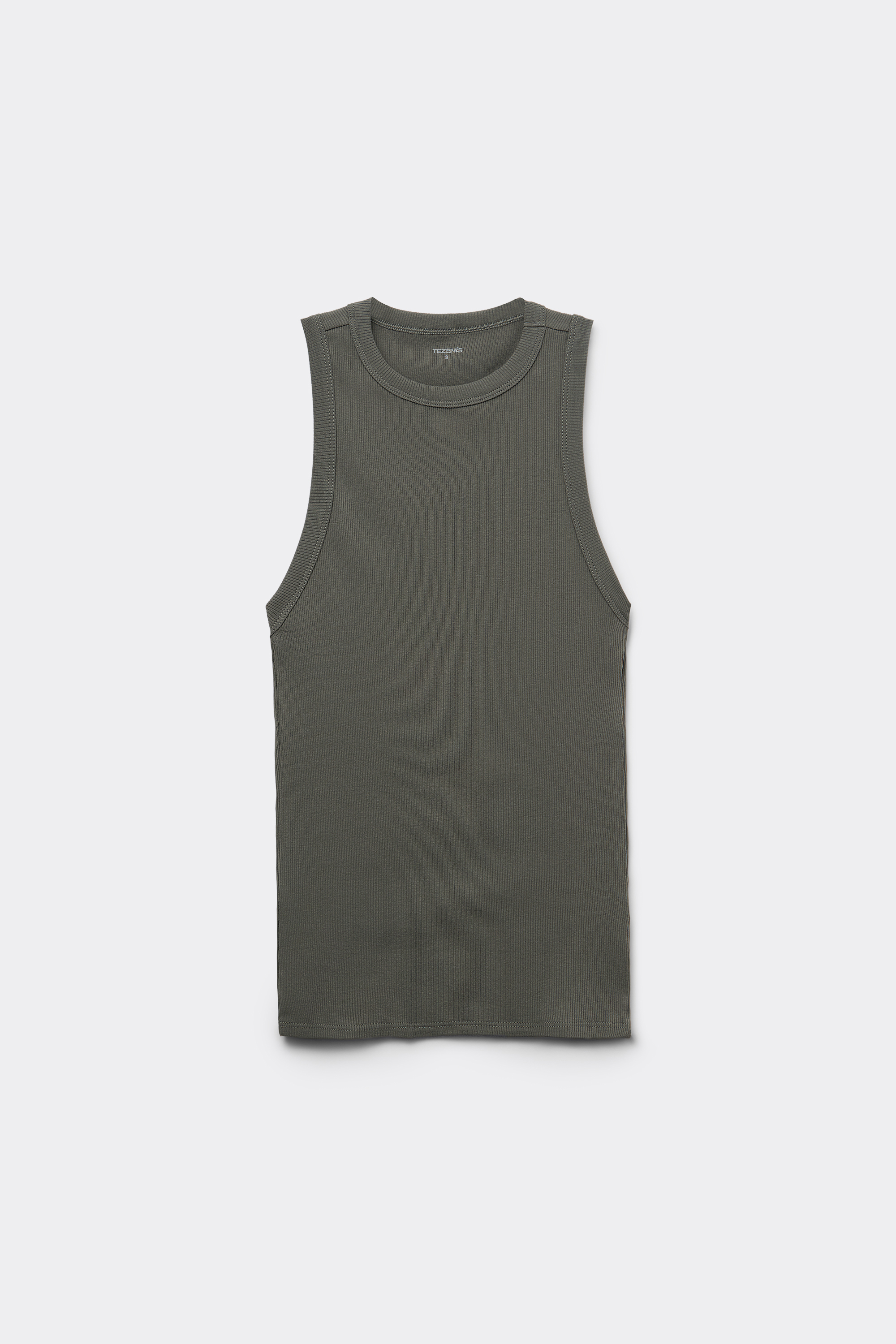 Ribbed Cotton Racer Back Camisole