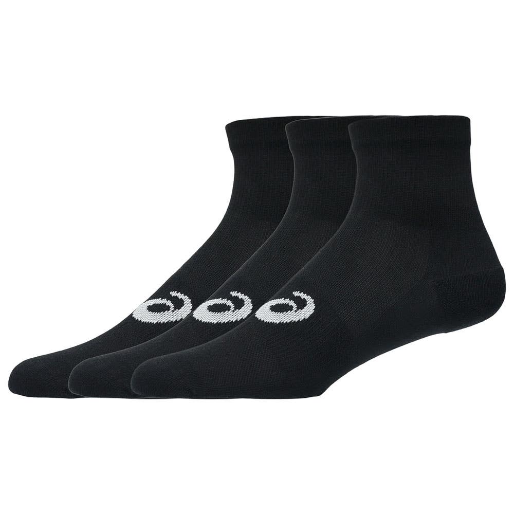 SOCKS ASICS 3 PACK QUARTER SOCK BLACK 3033C299