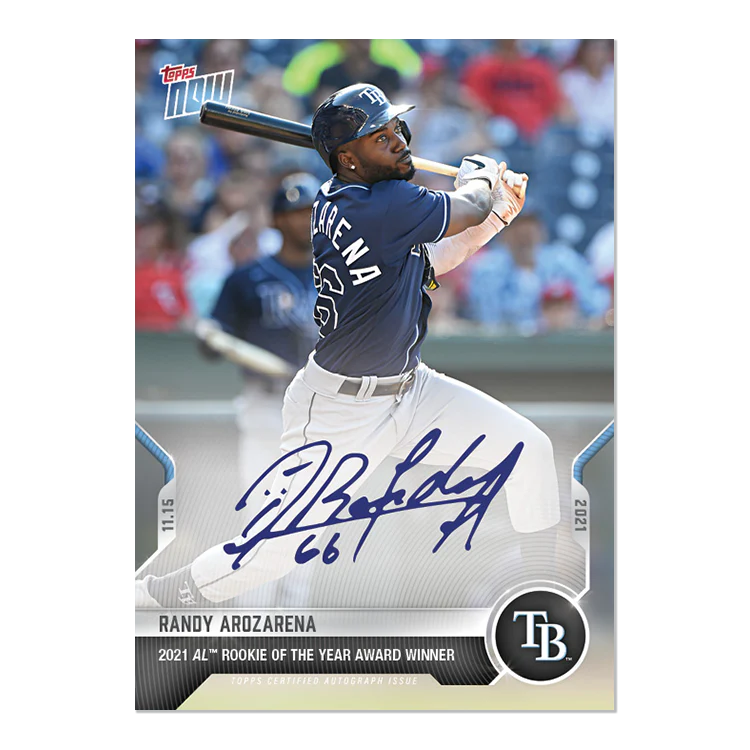 On-Card Auto # to 99 - Randy Arozarena - 2021 MLB TOPPS NOW® Card OS-35A