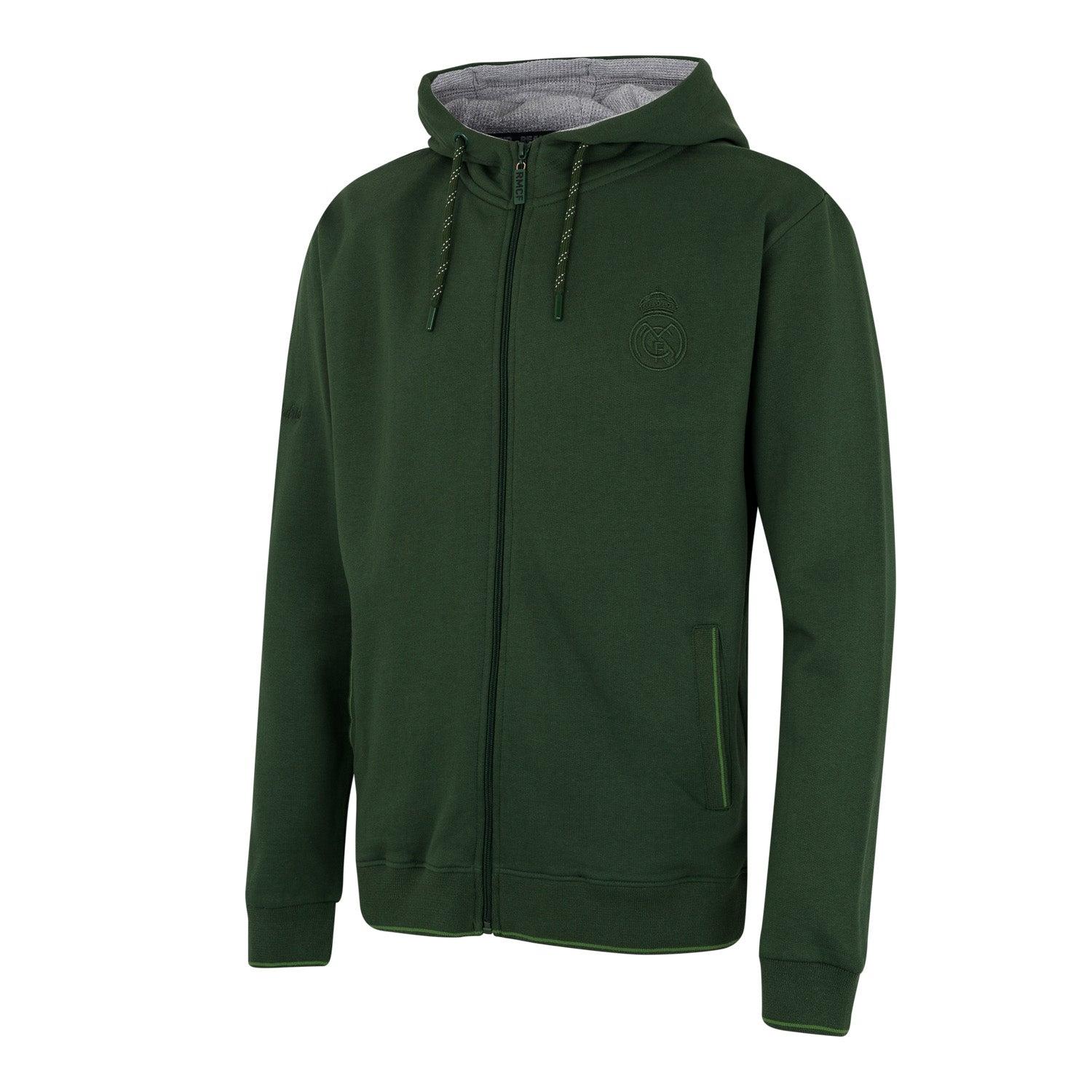 Mens Tonal Full Zip Hoody Green