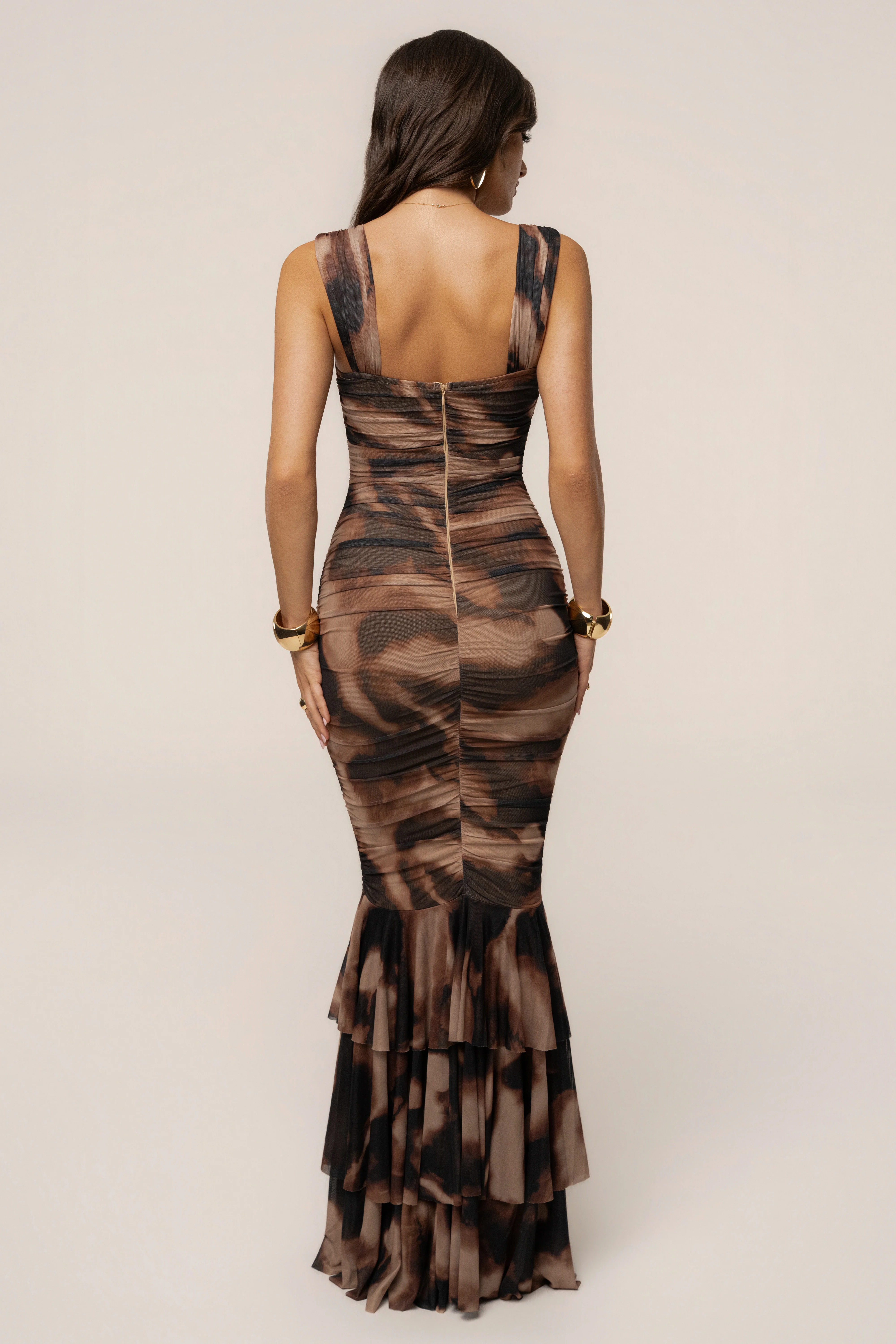 Animal Print Petal Radiance Maxi Dress