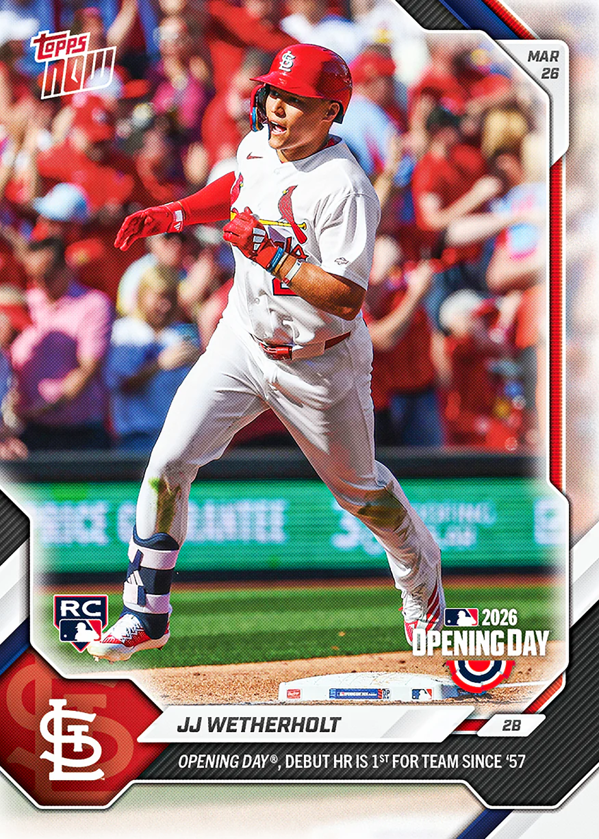 JJ Wetherholt - 2026 MLB Topps NOW® - Card 8 - PR: 11148
