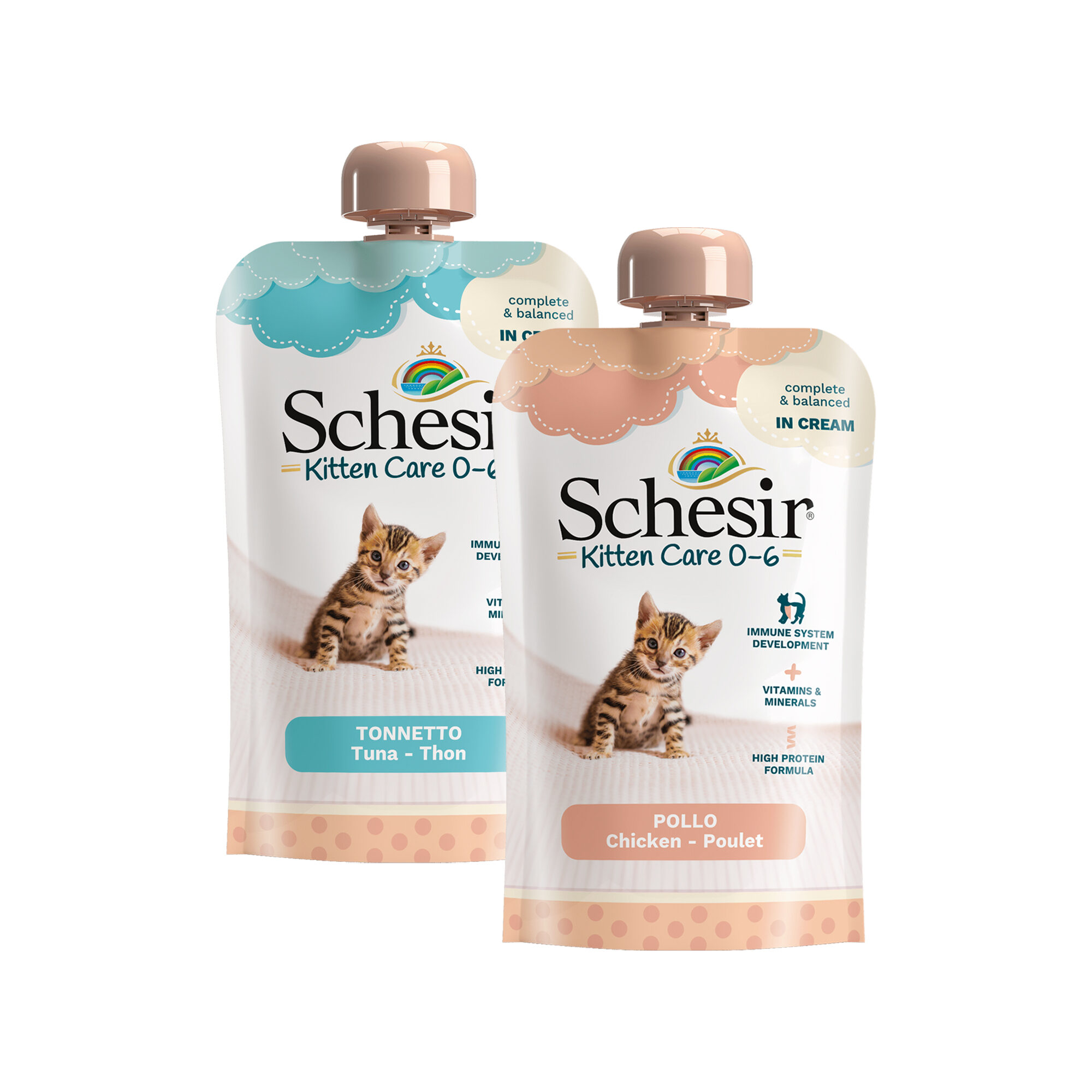 Schesir Kitten Pouch Cream - Tuna - 20 x 150 g