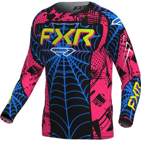 CHILDREN FXR CLUTCH cross jersey - Black / WhiteRef: FXR1747