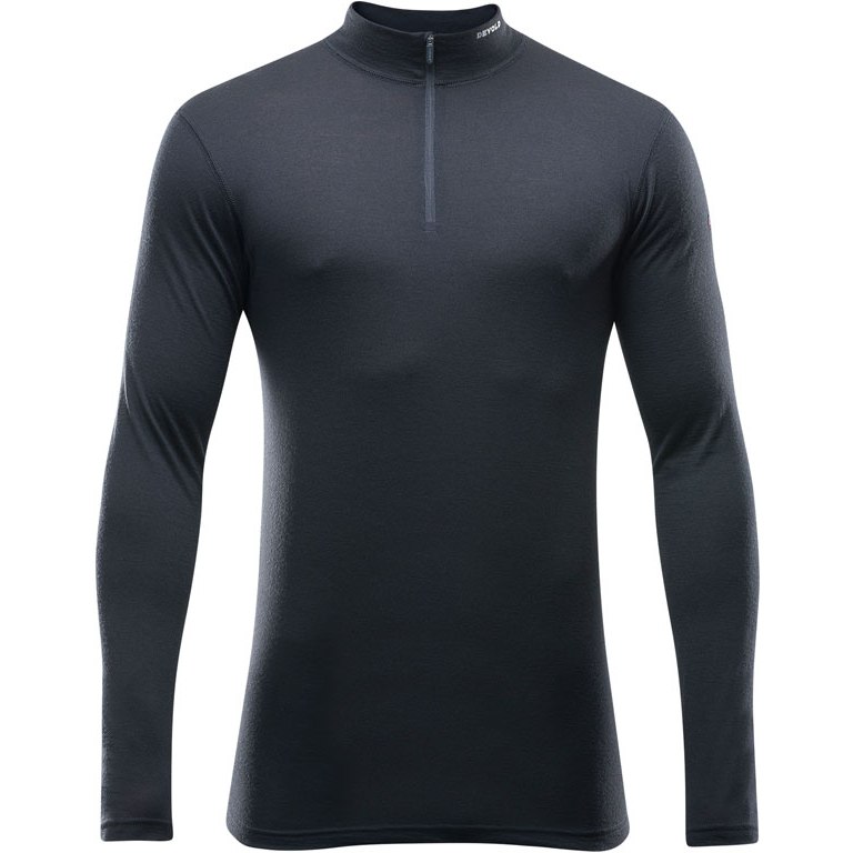 Devold Breeze Merino 150 Zip Neck Baselayer Men - 950 Black
