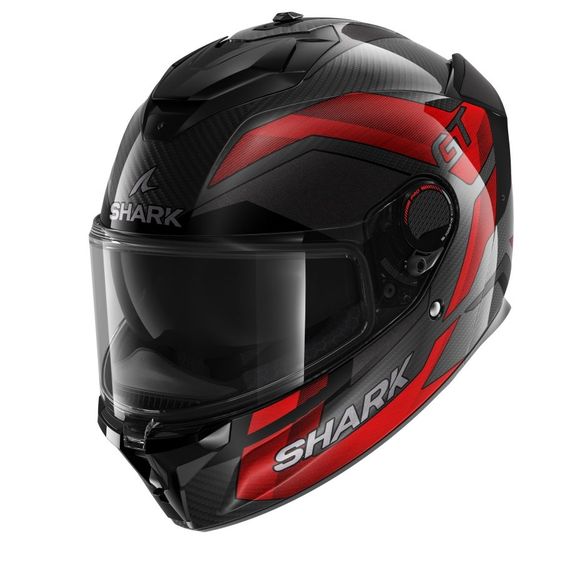Shark SPARTAN GT PRO CARBON Full-Face Helmet - RITMO - Black / RedRef: SH1666-C65198
