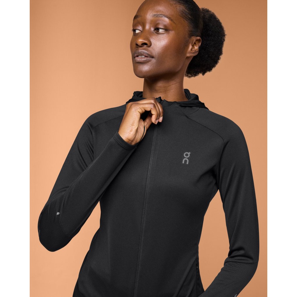 On Climate Zip Hoodie Women - Black