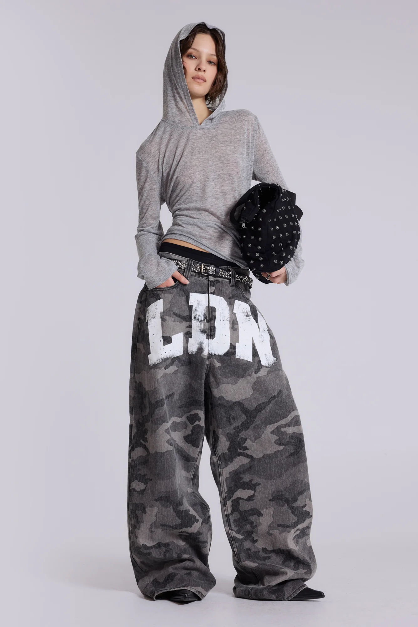 Grey Marl Mist Hoodie