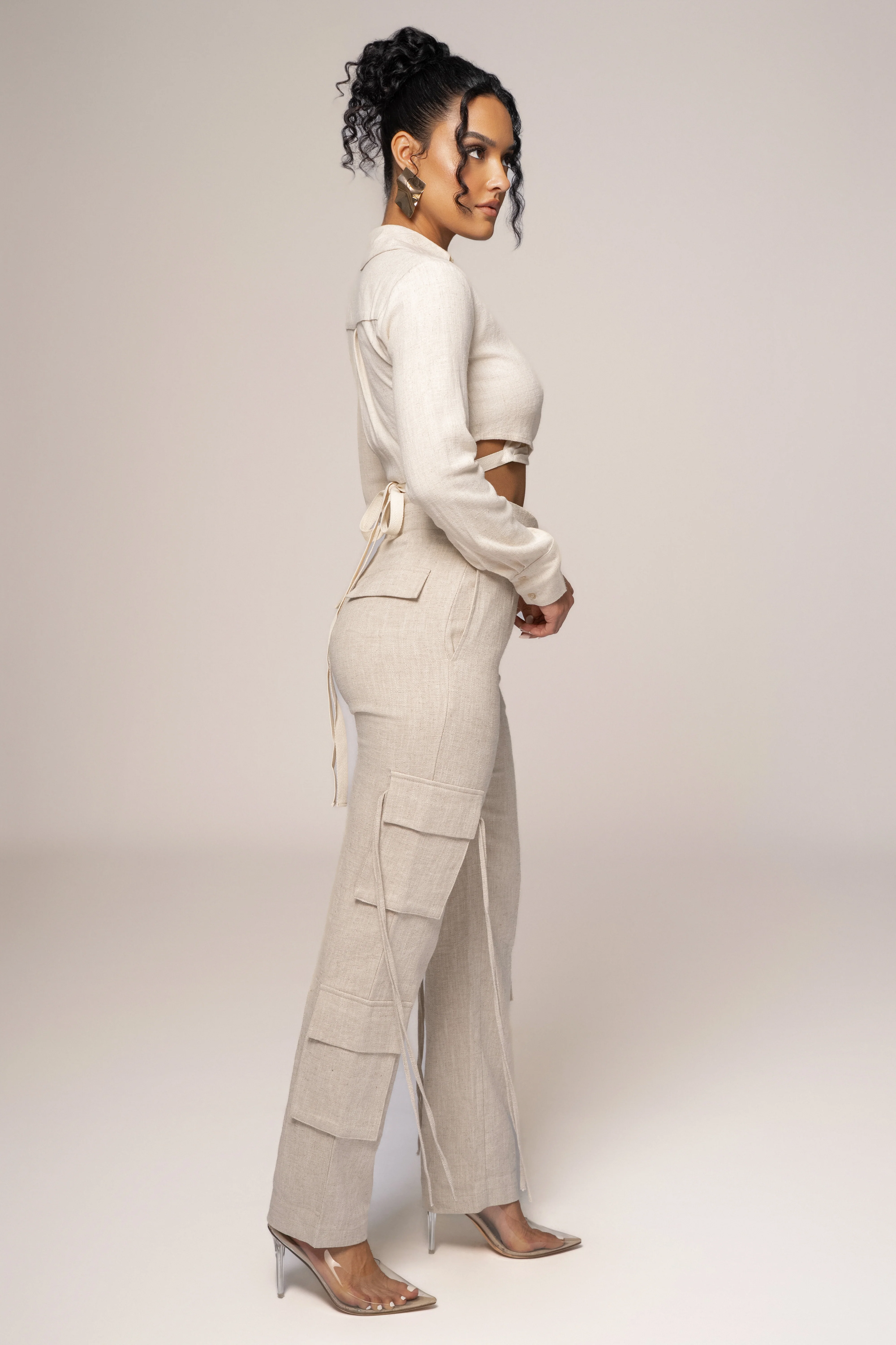 Natural Better Half Linen Utility Pants