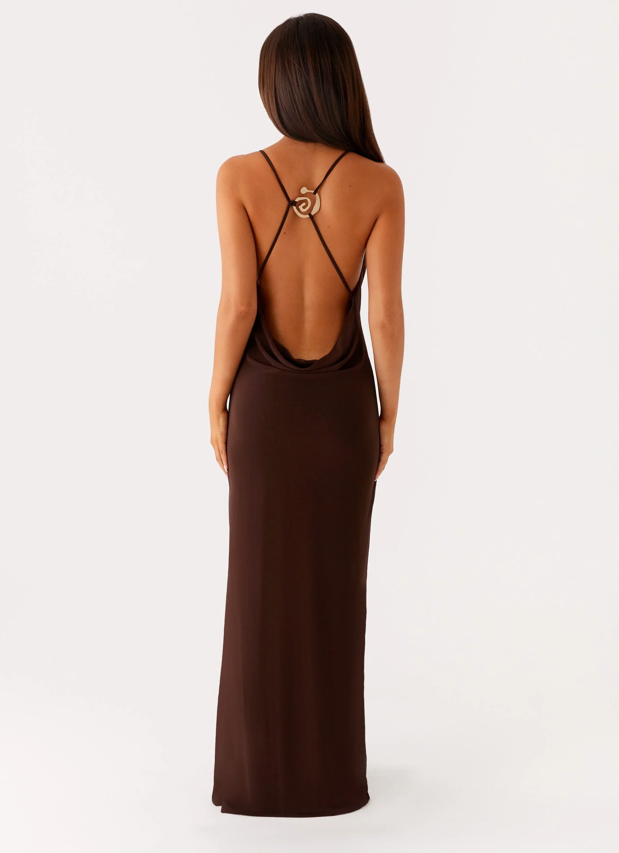 Game Player Maxi Dress - Chocolate