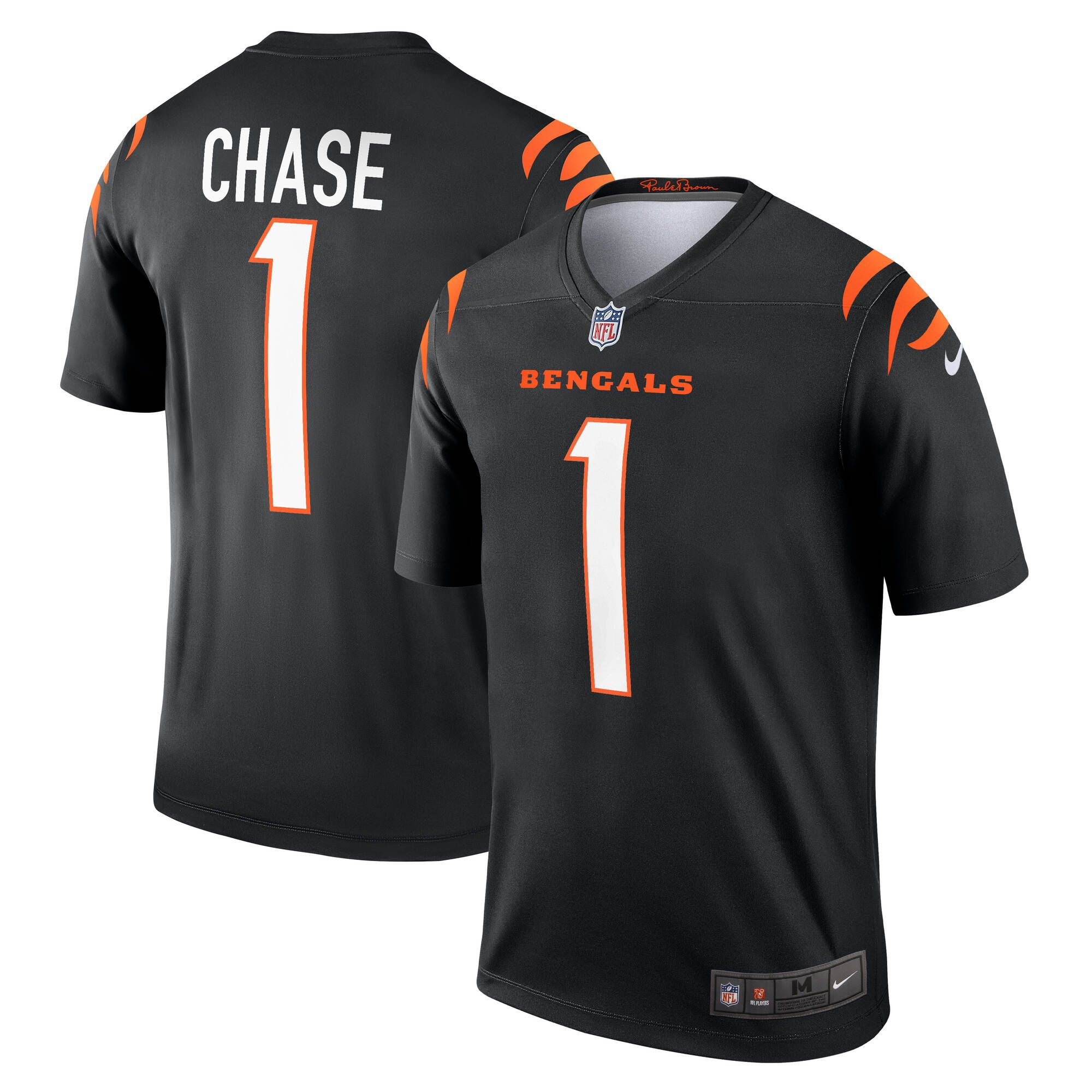 Ja’Marr Chase #1 Cincinnati Bengals Nike Legend NFL Jersey Black