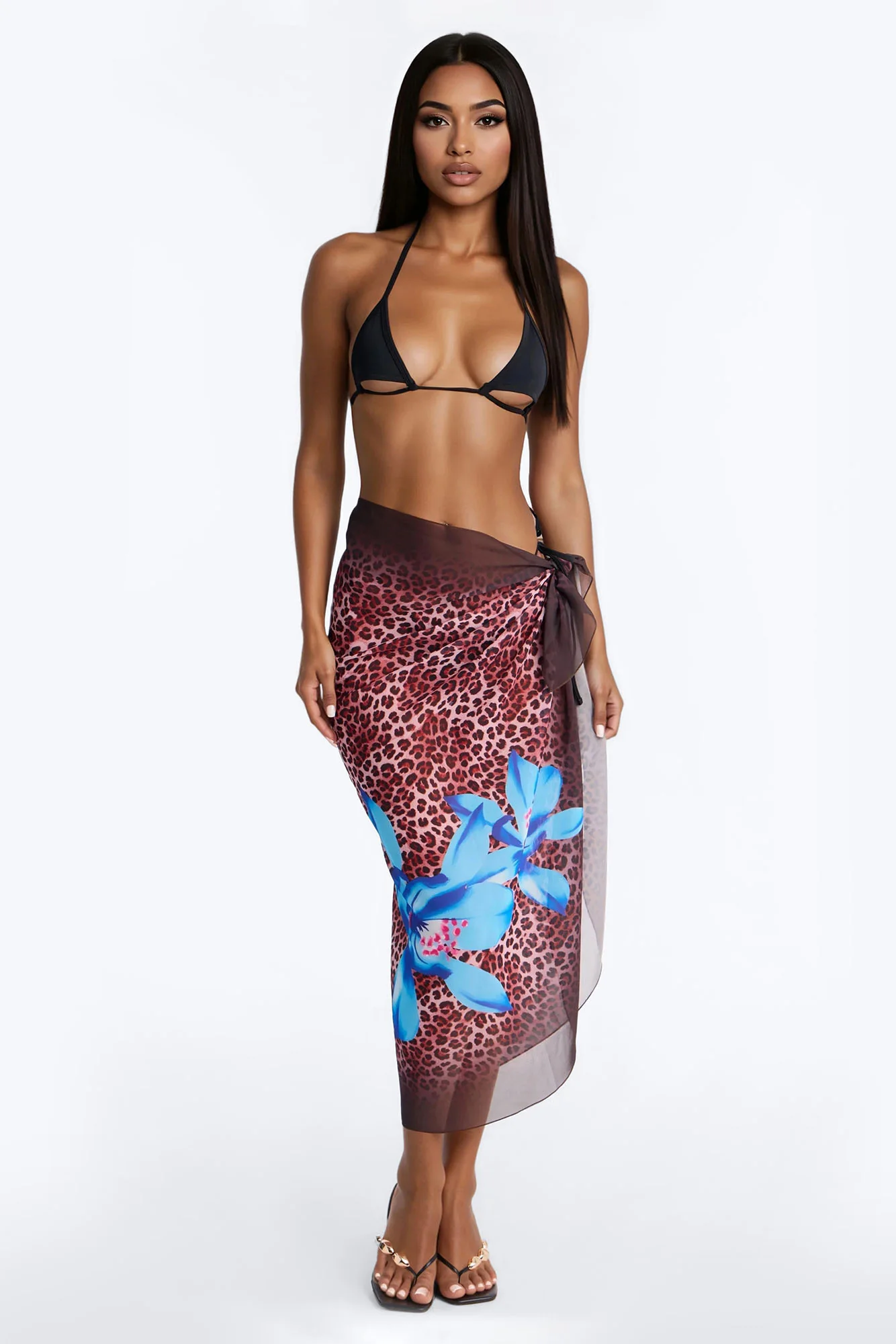 Island Instincts Leopard Swim Cover Up Sarong - Leopard