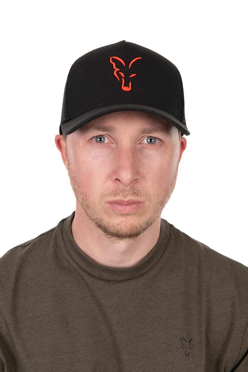 Fox Collection Trucker Cap - Black/Orange