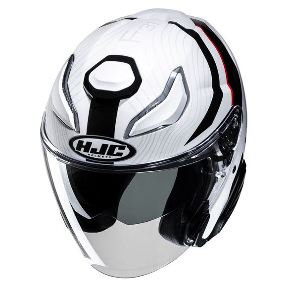 Casque jet HJC F31 - NABY - Noir / RougeRef : HJ1116