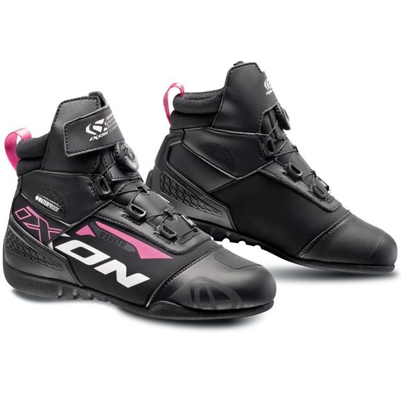 Baskets Moto Ixon RANKER WATERPROOF LADY - Noir / BlancRef : IX1528-C364