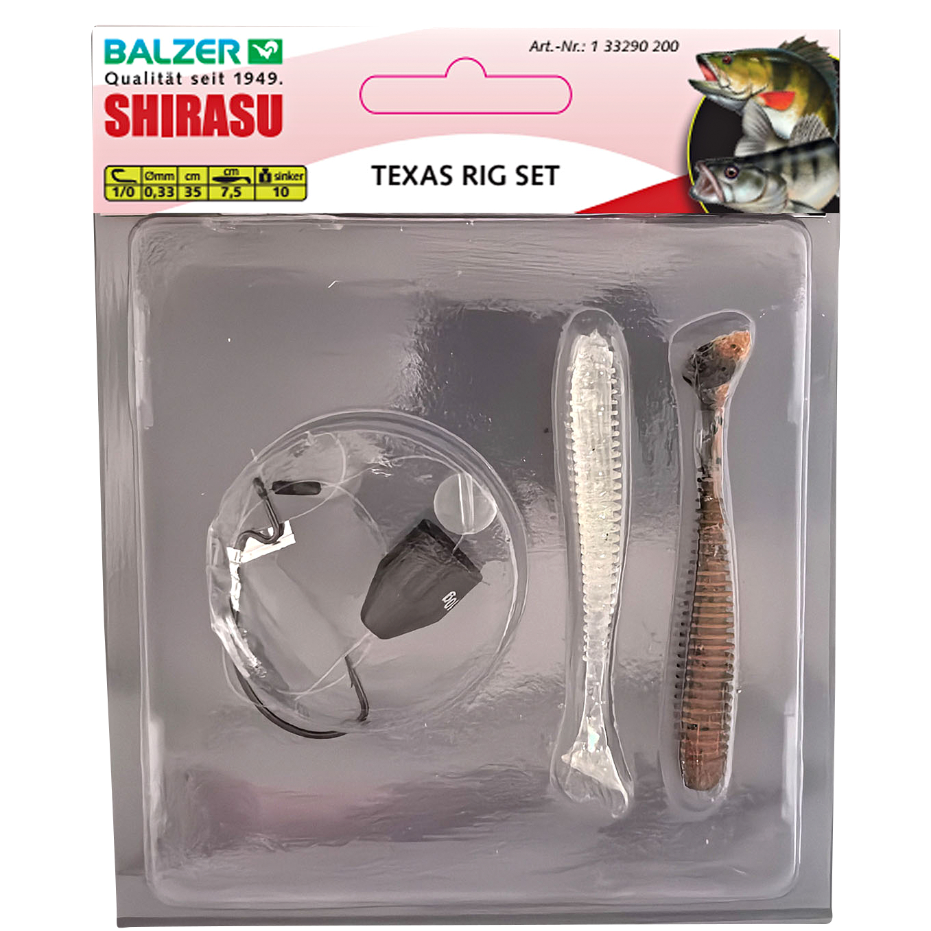 Shirasu Texas Rig Set Zander