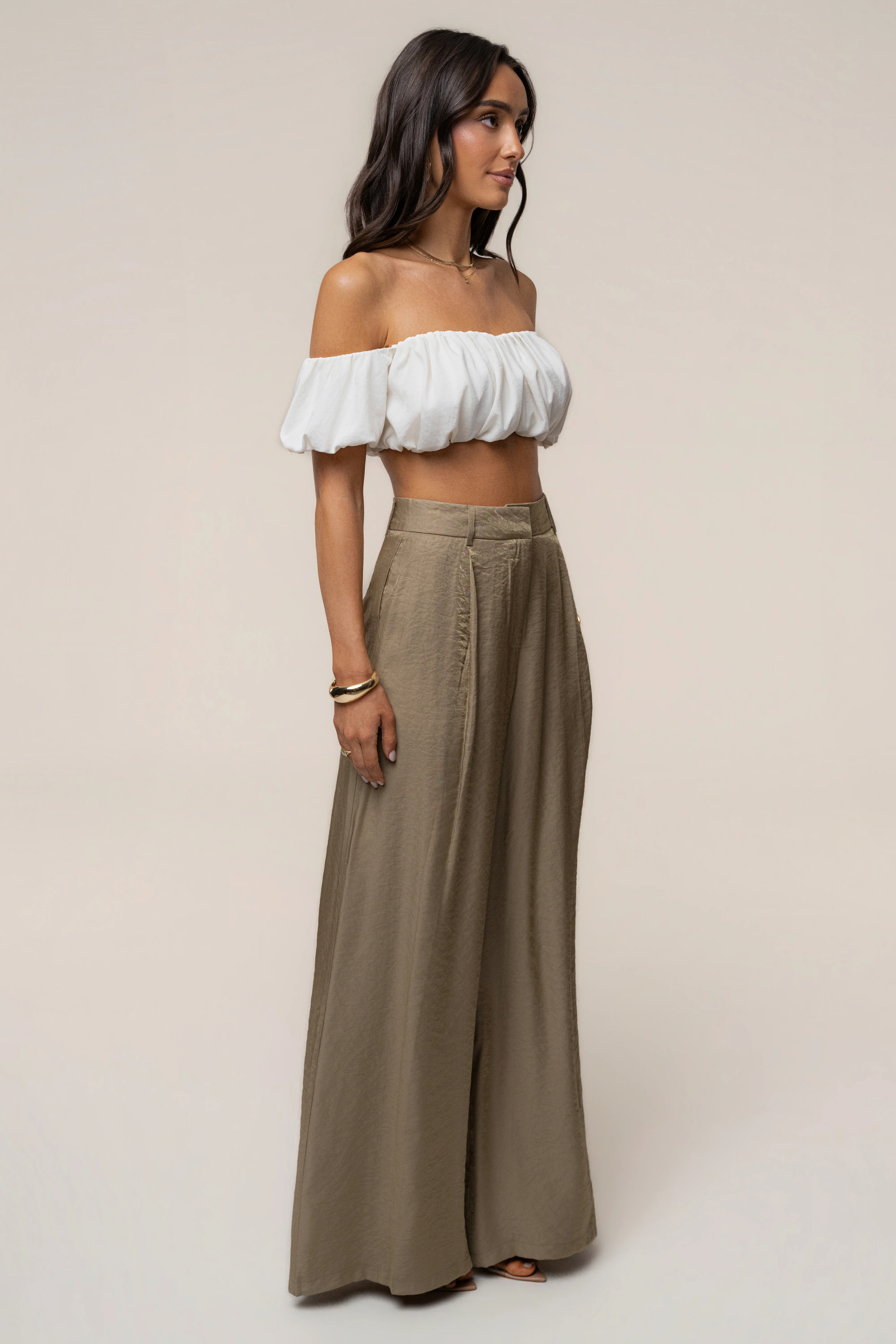 Olive Monaco Wide Leg Pant