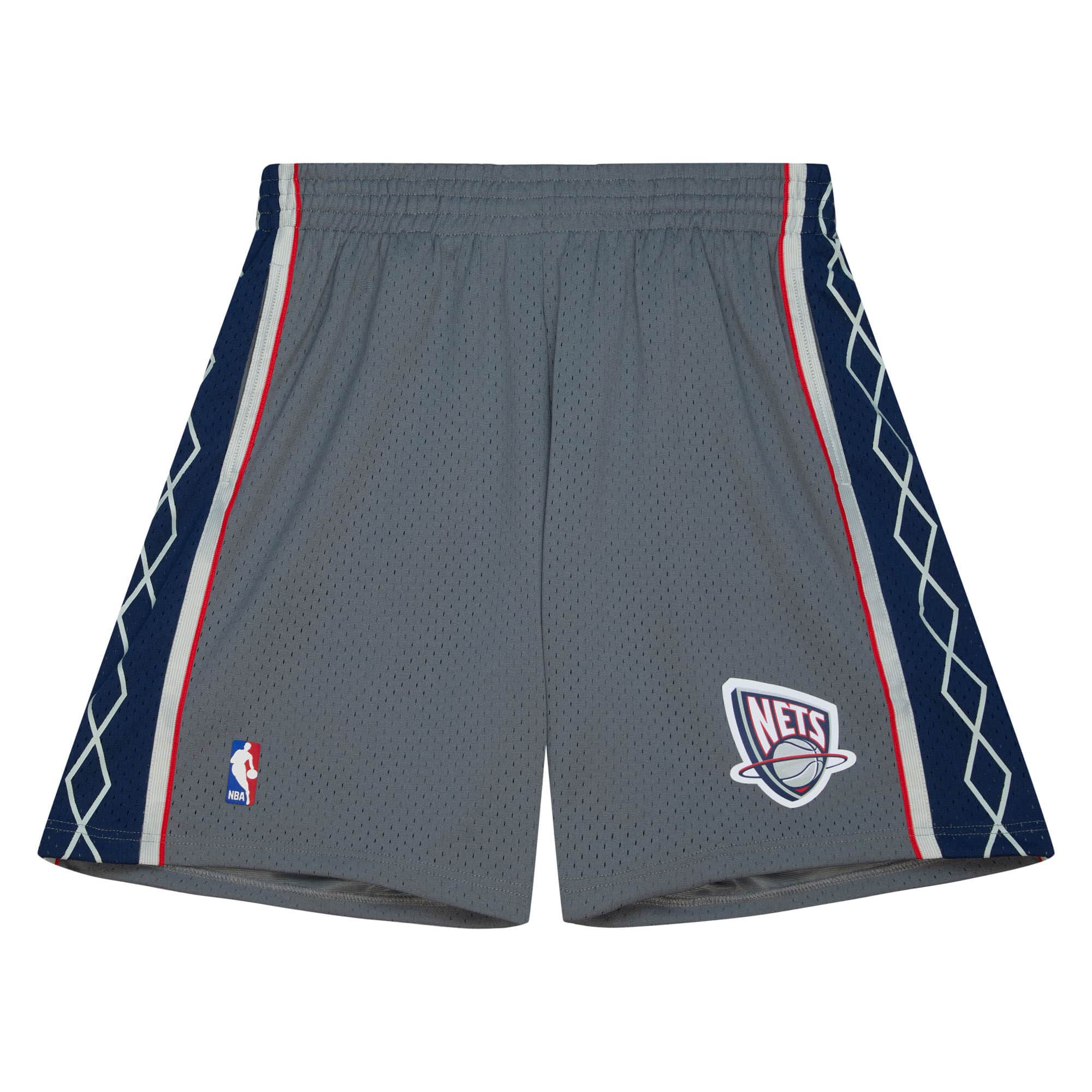 New Jersey Nets 2004-05 Mitchell & Ness Swingman Alternate NBA Shorts Grey