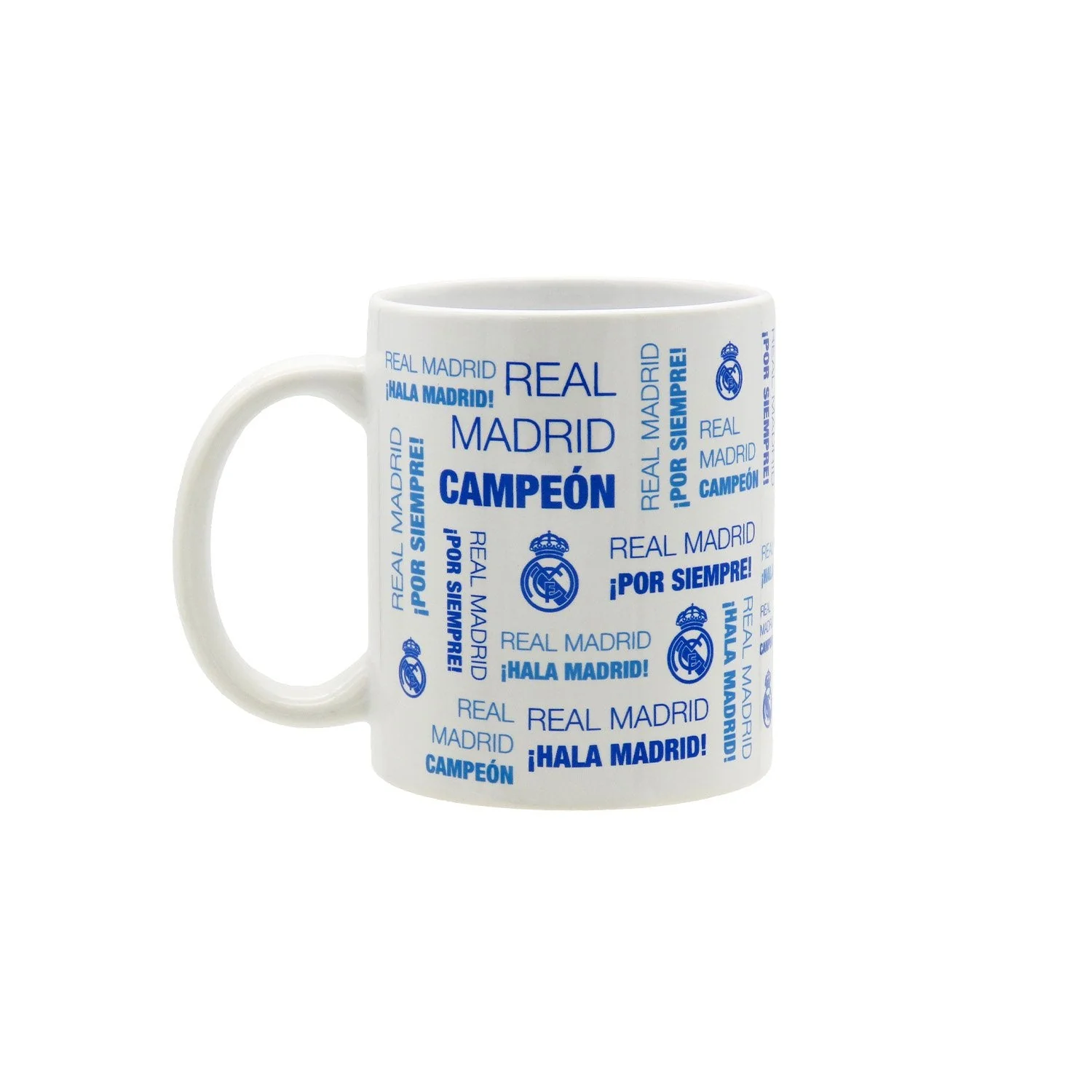 Real Madrid White/Blue 300ml Ceramic Text Mug