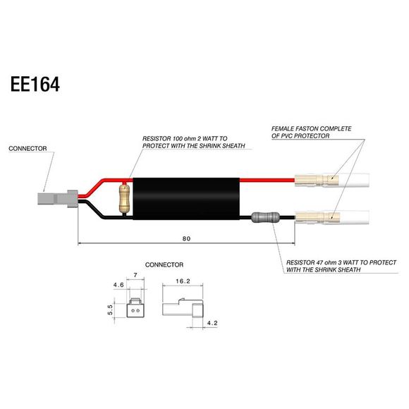 Rizoma Resistance Kit for Turn Signals and MirrorsRef: rz0683 / ee164h