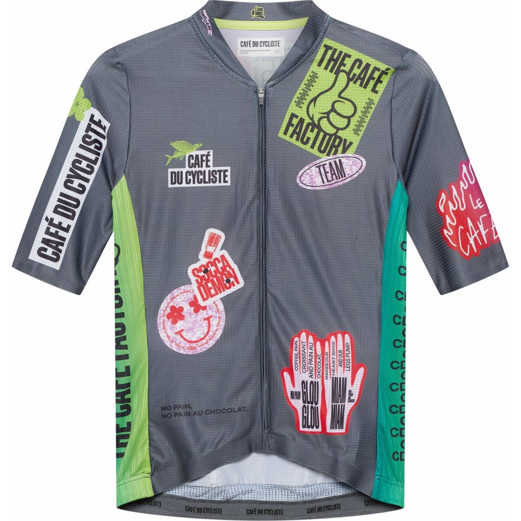 Café du Cycliste x Café Factory Team Bergida Short Sleeve Jersey Men - multico
