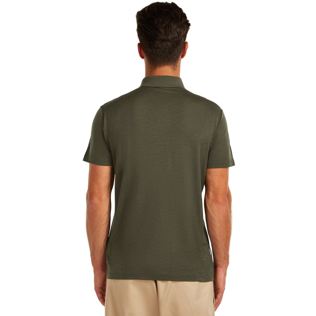 Icebreaker Merino 150 Tech Lite Polo Shirt Men - Dark Loden