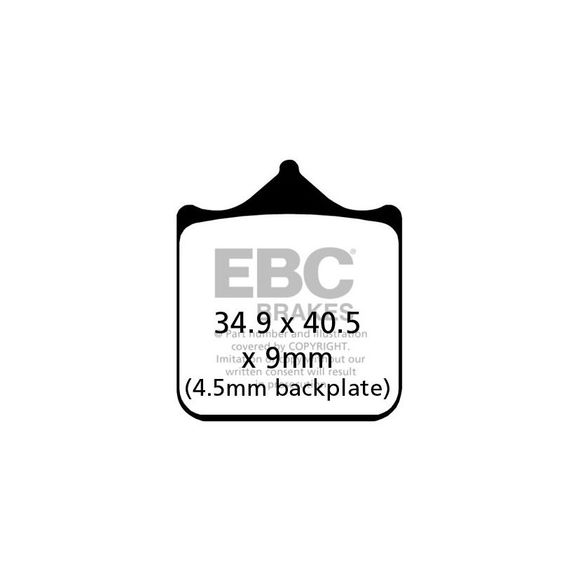 EBC Sinter Sintered Metal front brake padsRef: fa604/4hh / fa604-4hh