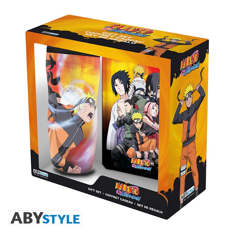 NARUTO SHIPPUDEN Gift set Mug Tumbler + Notebook