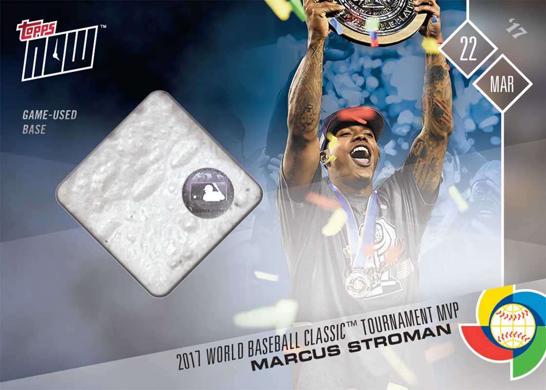 On-Card Autographed Base Relic # to 49 - Marcus Stroman Wins MVP - WBC Topps NOW