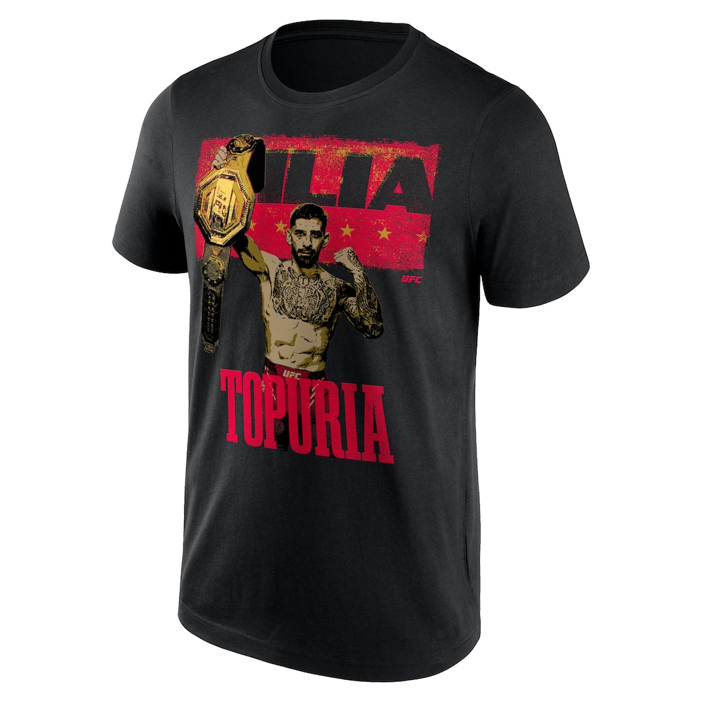 UFC Ilia Topuria El Matador Belt T-Shirt - Black - Mens